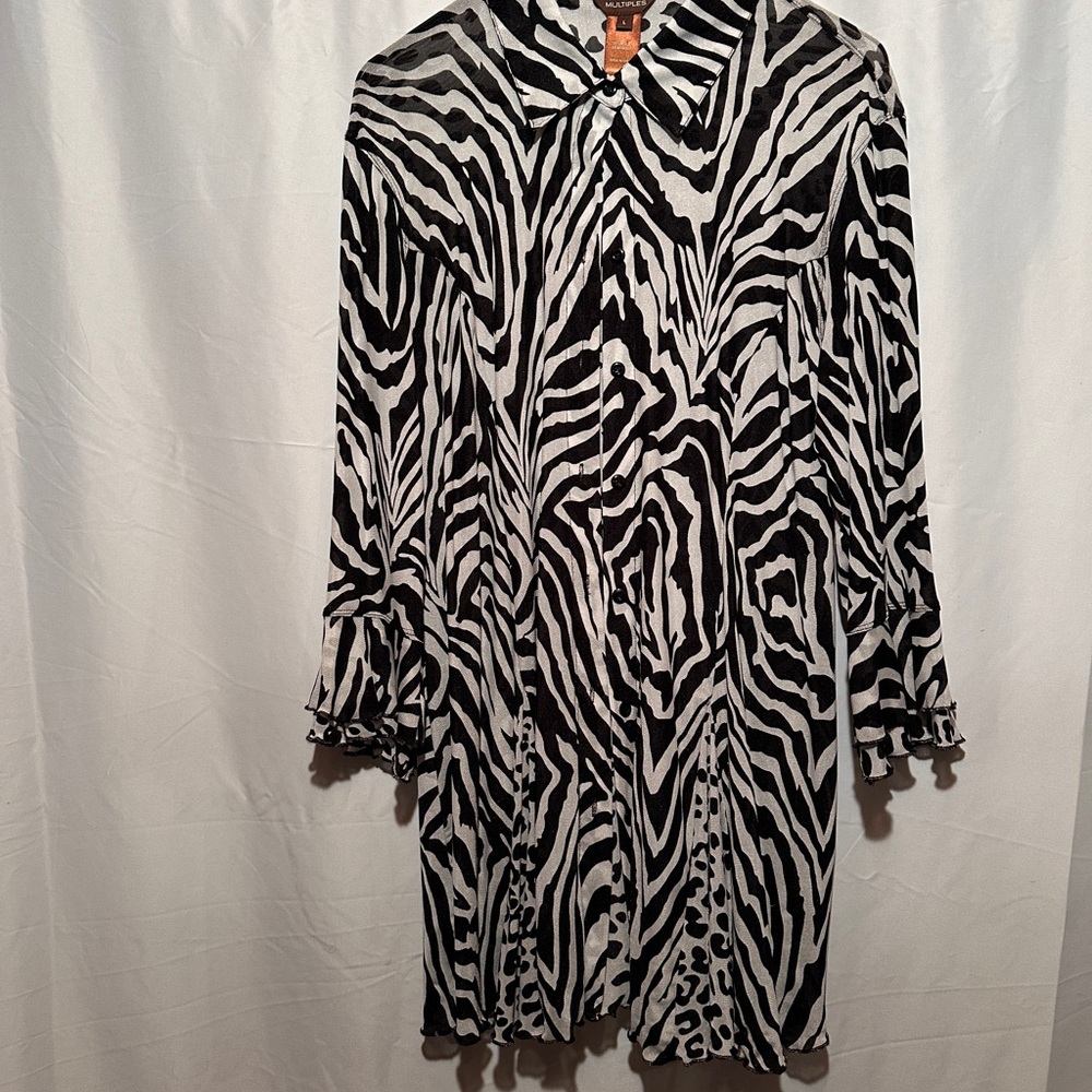 Multiples Zebra Print Top - Picture 2 of 5